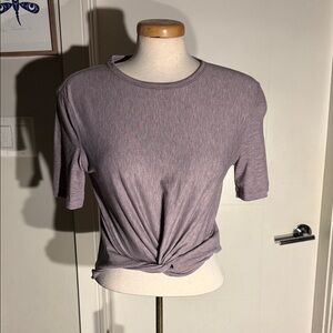 Women's Lululemon Crecent Dusty Pure Knot Front Top